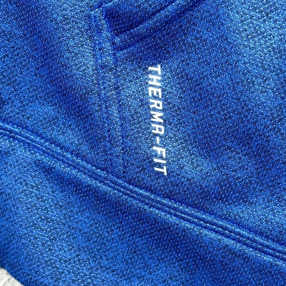 Nike Therma Fit Hoodie Mens Large Blue Nailhead Pullover Sweatshirt